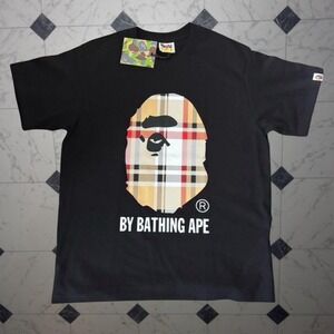 BAPE x BURBERRY Tee Ape Head S NWT